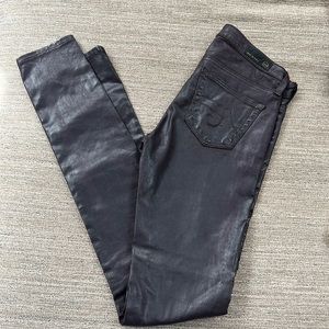 AG. The Legging. Super Skinny Coated Jean 25R